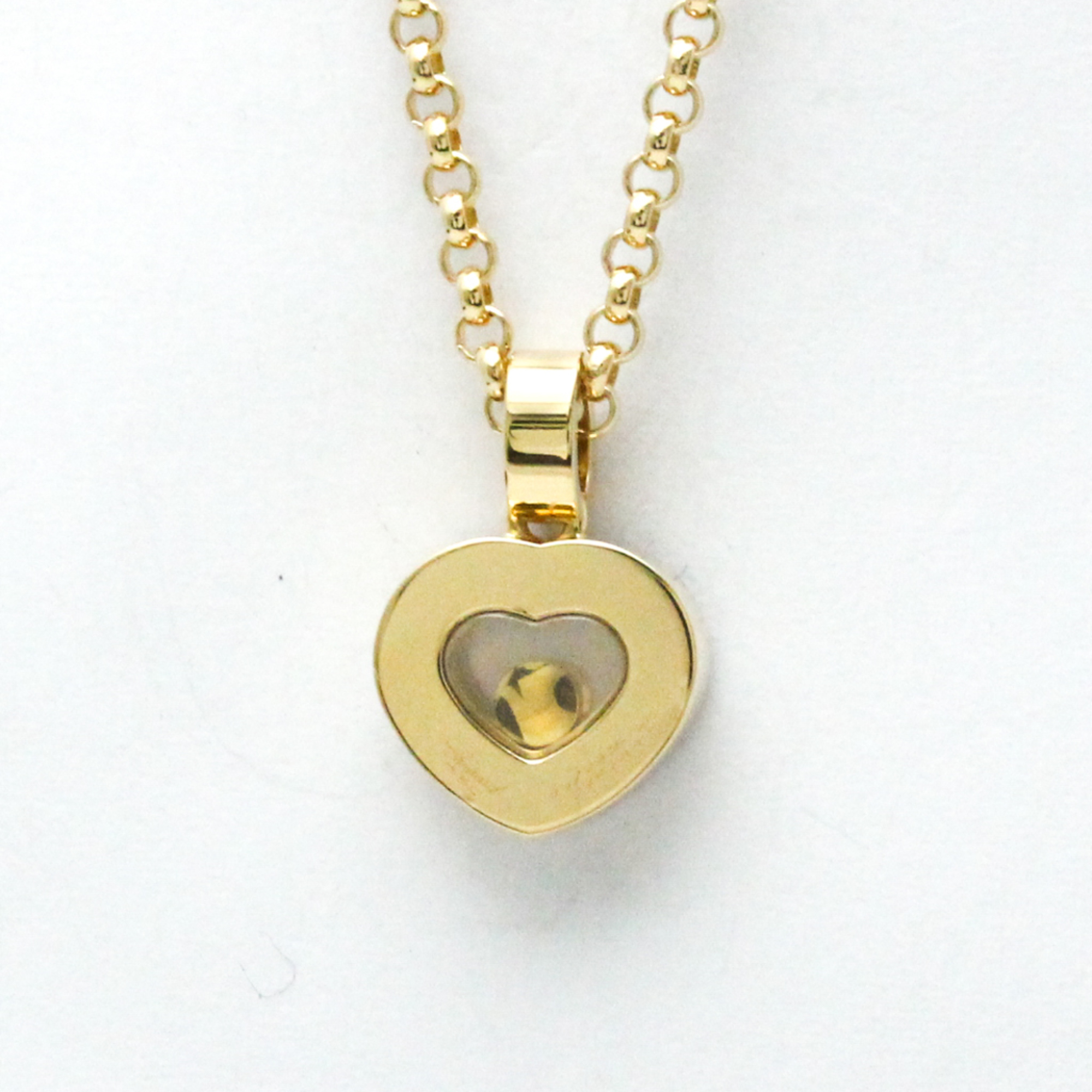 Pre-Owned Chopard Happy Diamonds 79/2936-20 Yellow Gold (18K) Diamond Men,Women Fashion Pendant Necklace Carat/0.2 (Gold) (Good)