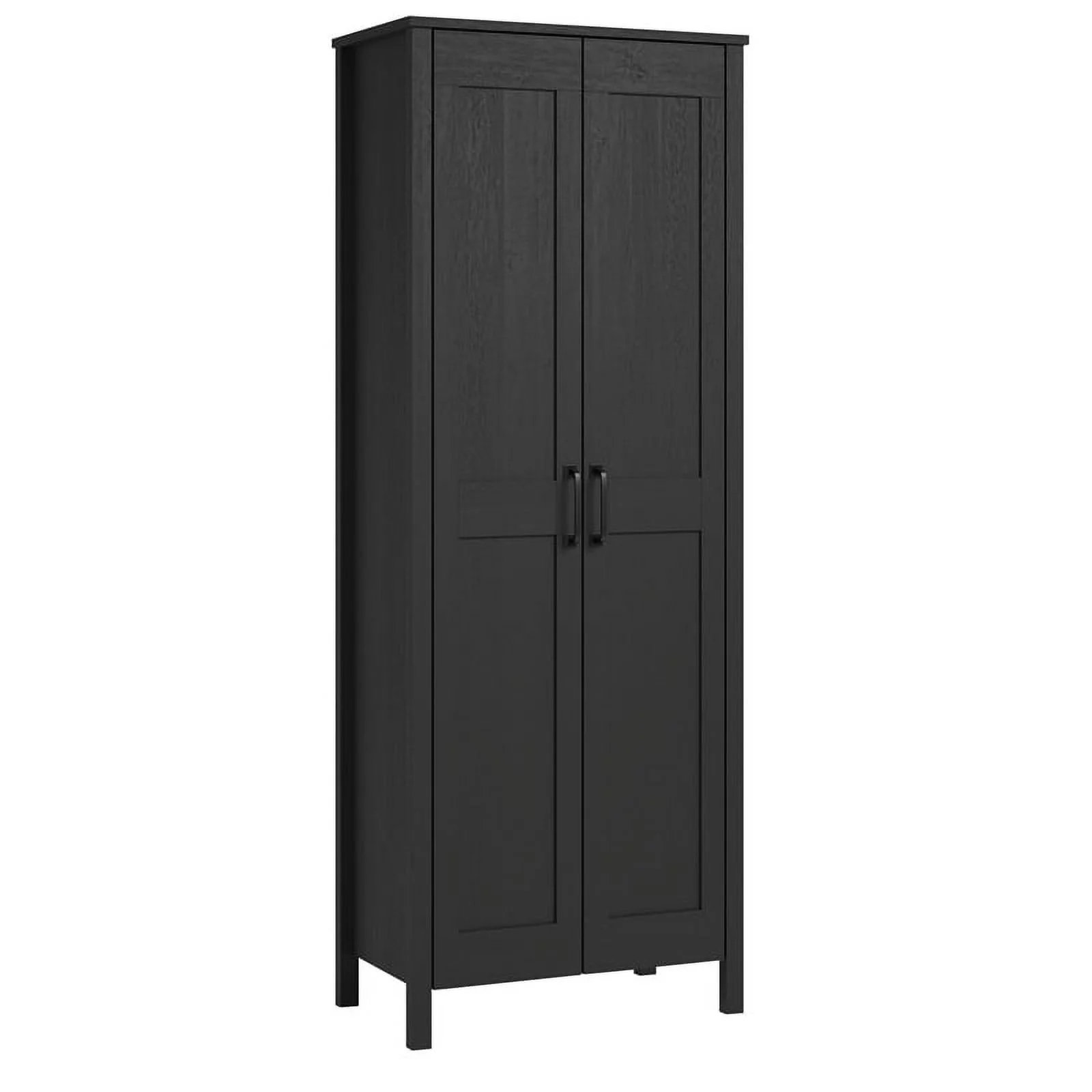 UrbanPro Engineered Wood 2-Door Storage Cabinet in Raven Oak Finish