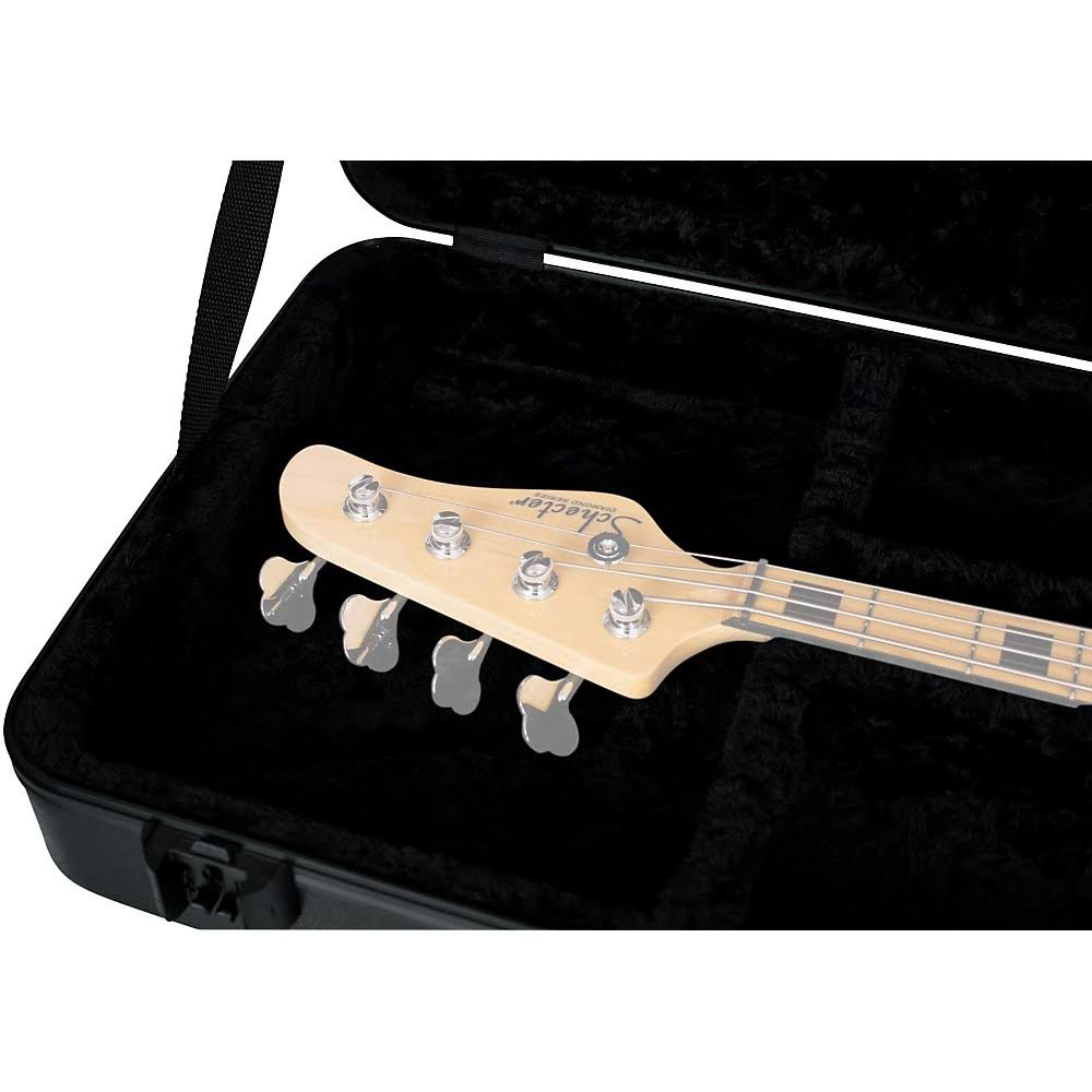Gator Flight Pro TSA Series ATA Molded Bass Guitar Case Black Red