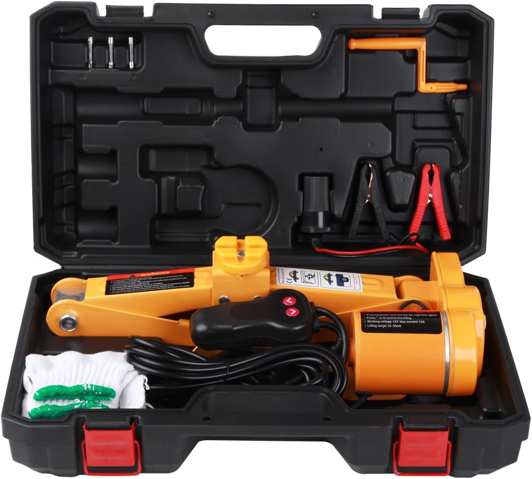 Electric Car Jack or Jack Set 2 Ton by ROGTZ DC 12v All-in-one Automatic Sedan Lift Scissor Jack Car Repair Tool,Jack Set Pack of 2