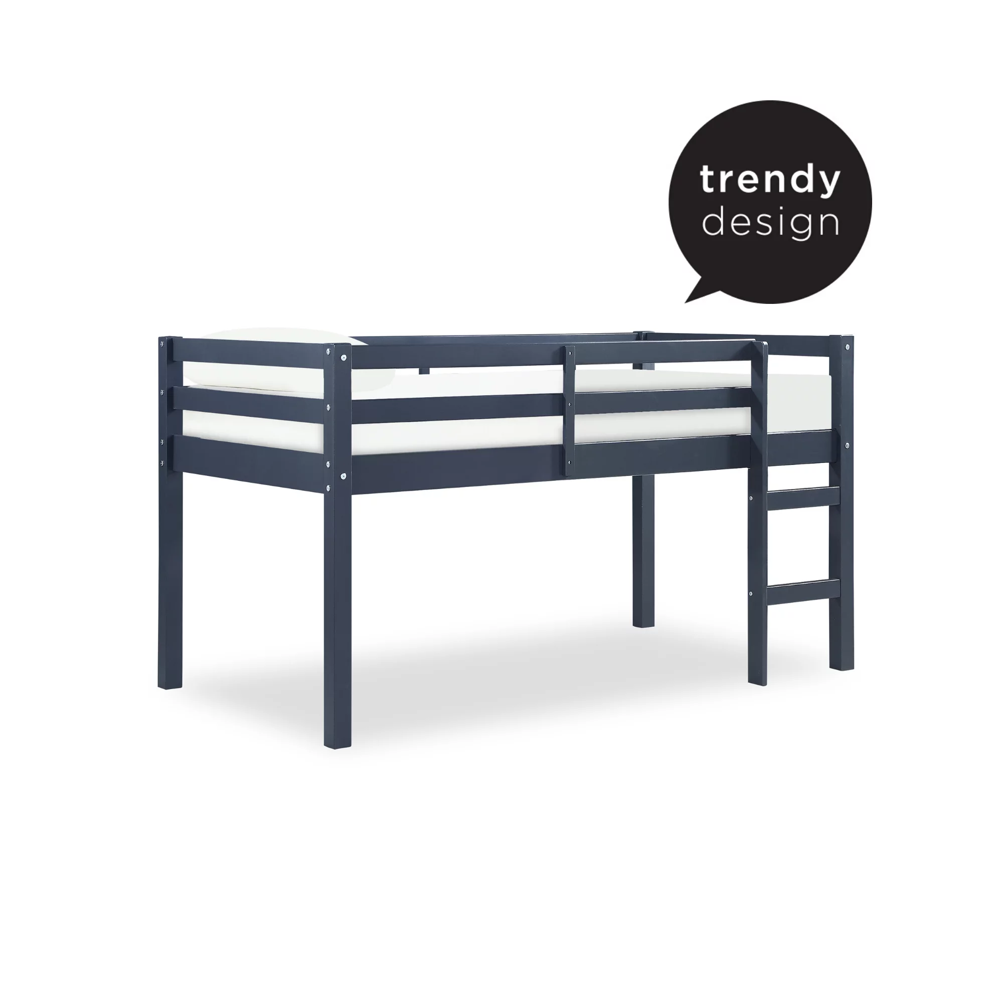DHP Benson Junior Twin Loft Bed, Blue