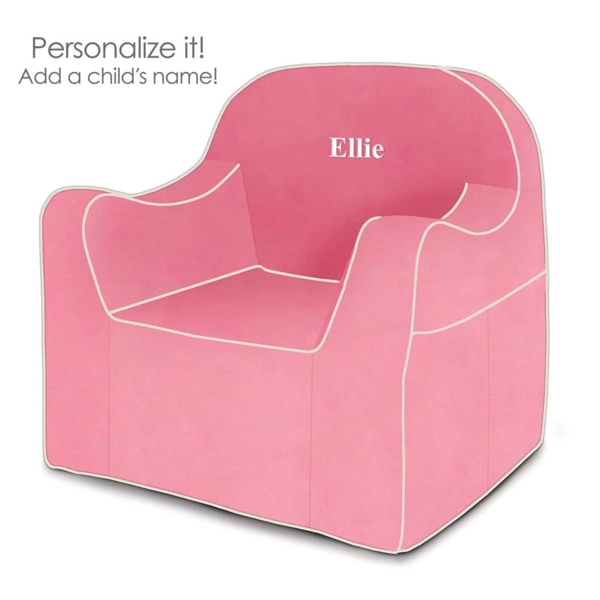 P'kolino Club Chair, Pink and White
