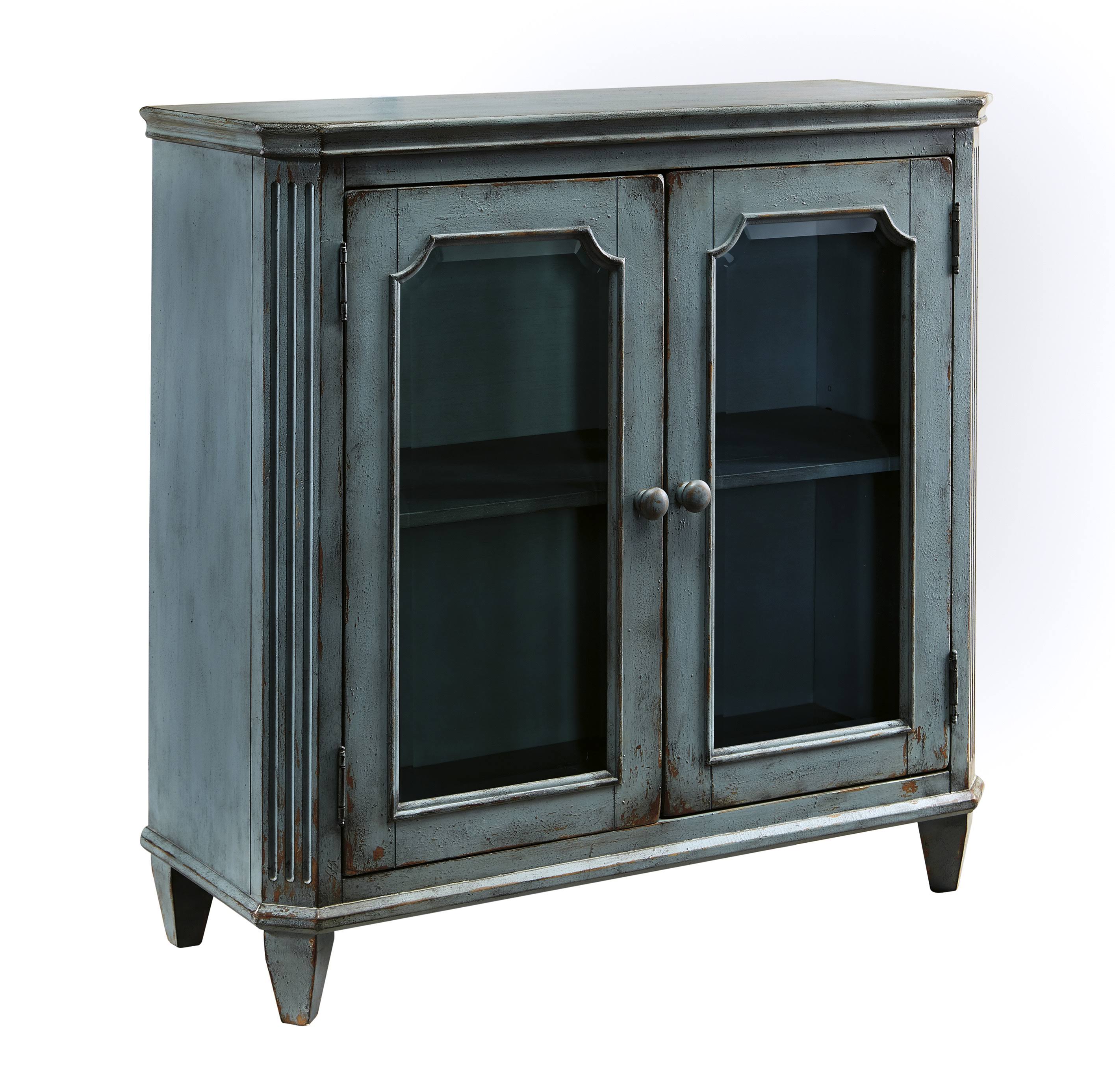 Ashley Mirimyn Antique Teal Door Accent Cabinet
