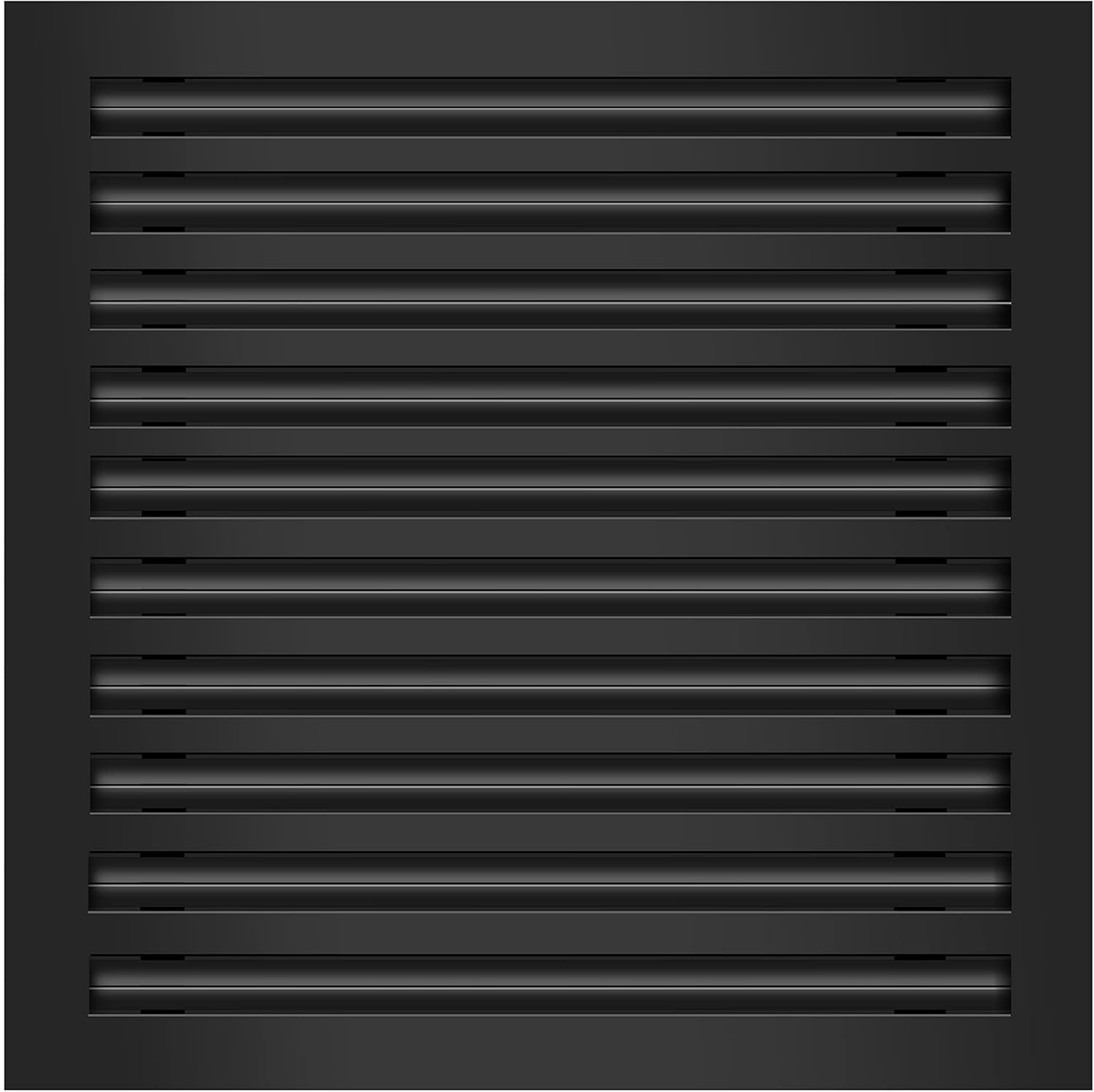 20x20 Modern AC Vent Cover - Decorative Black Air Vent - Standard Linear Slot Diffuser - Register Grille for Ceiling, Walls & Floors - Texas Buildmart