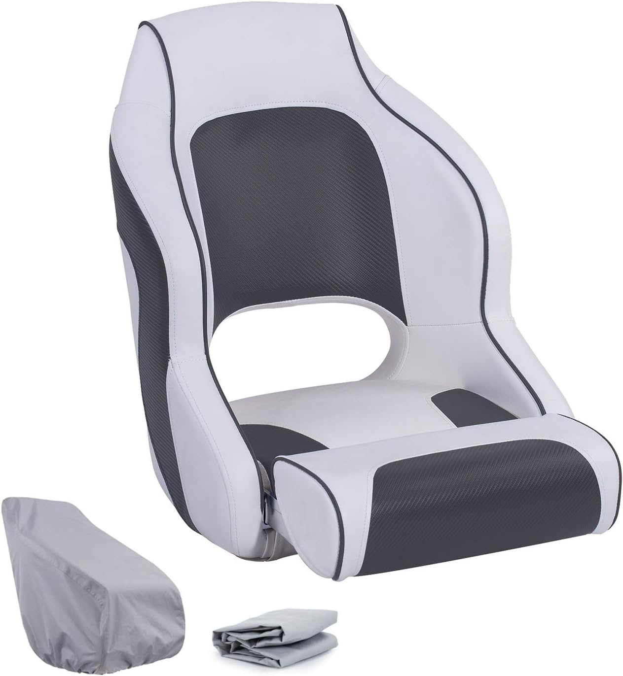 NORTHCAPTAIN Premium Sport Flip Up Boat Seat Captain Bucket Seat