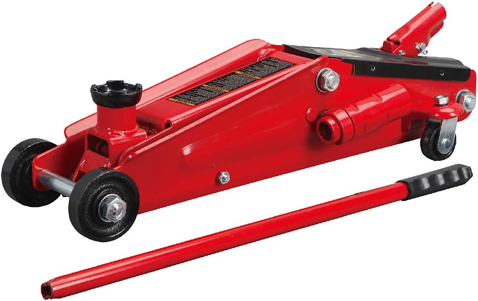 BIG RED ATZ830023R Torin Hydraulic Heavy Duty Steel Service/Floor Jack with Dual Piston Quick Lift Pump, 3 Ton (6,000 lb) Capacity, Red