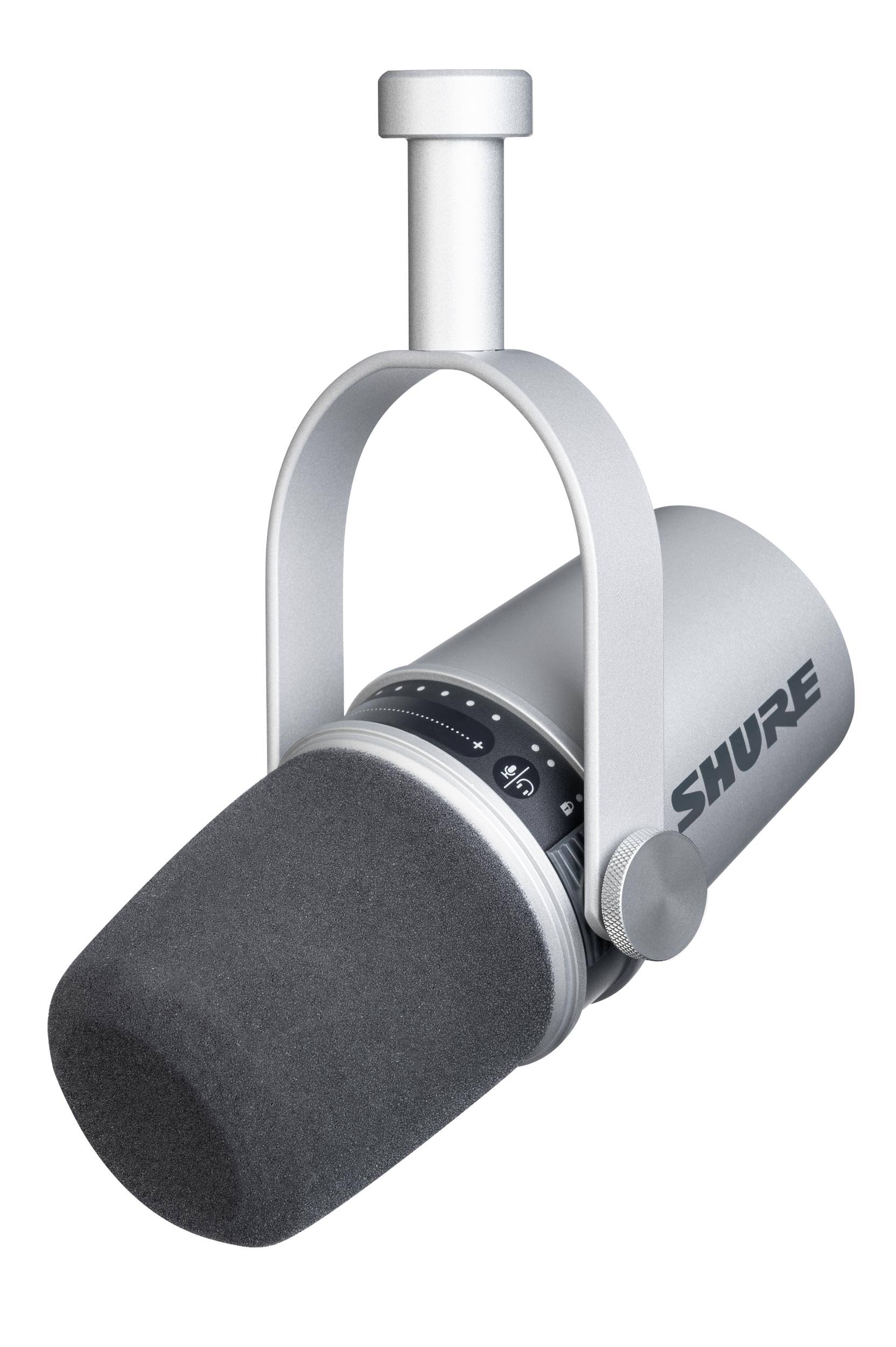 Shure MV7 USB Podcast Microphone - Silver