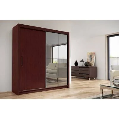 Dionisio Armoire Brayden Studio Color: Mahogany, Size: 86x22 H x 47x22 W x 24x22 D