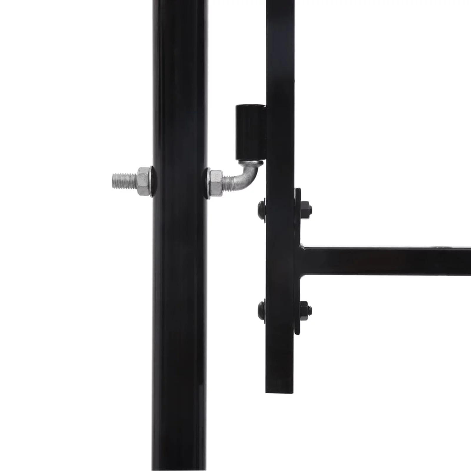 Double Door Fence Gate with Spear 157.5"x88.6"