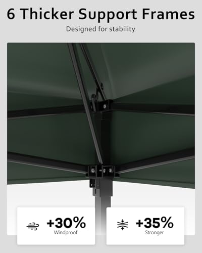 11x11 Pop Up Gazebo Tent with Mosquito Netting, Outdoor Canopy Shelter Easy Setup, Water & UV Resistant - Khaki