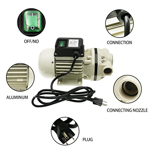 FL-540B Chemical Pump Electric Self Priming Pump 115V 40L/Min (10.5GPM)40PSI 2.75Bar PA66 Used For Spray Irrigation Liquid Transportation Refueling Equipment