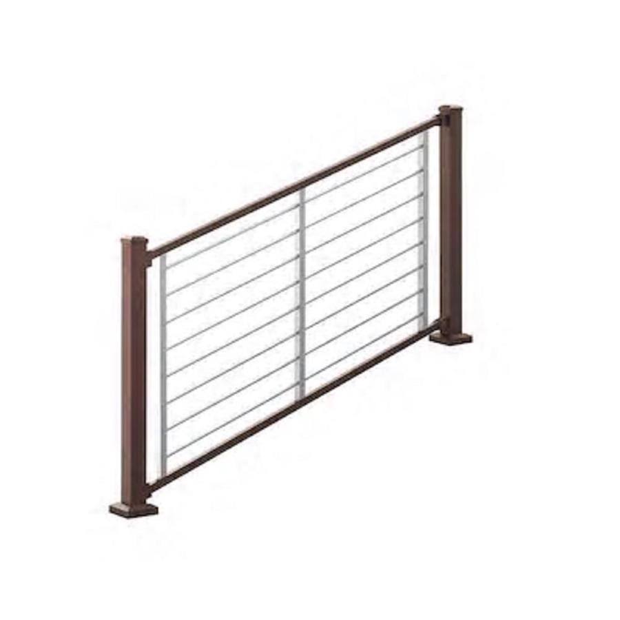 Trex Signature 6-ft x 1.75-in x 36-in Bronze Aluminum Deck Stair Rail Kit with Balusters (23-Piece and Assembly Required) | BZPL