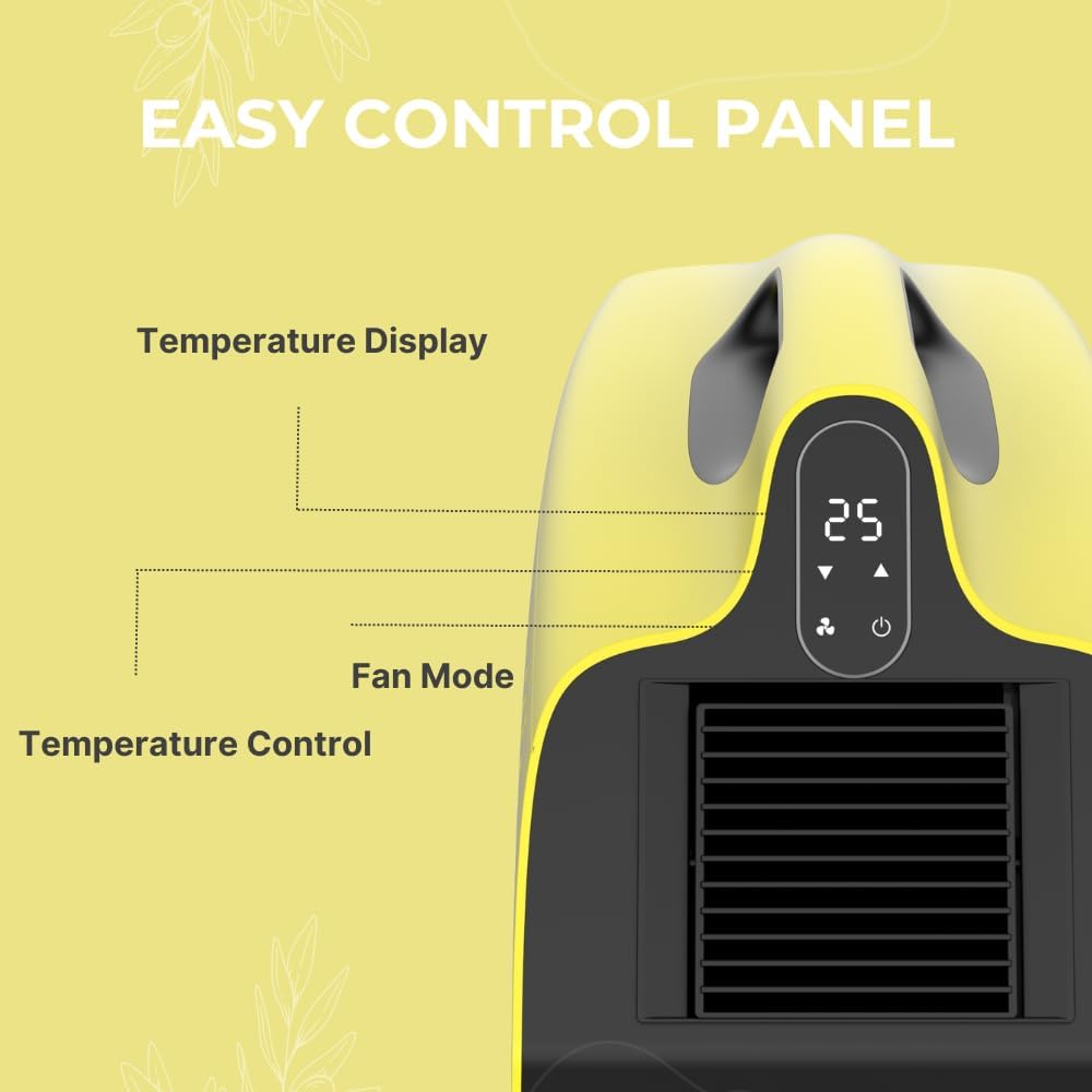 Tent Air Conditioner, 1,500 BTU Portable AC Unit with 3-Speed Fan for Room Outdoor Camping Van RV, Windowless and Dual Hoses, Small and Lightweight
