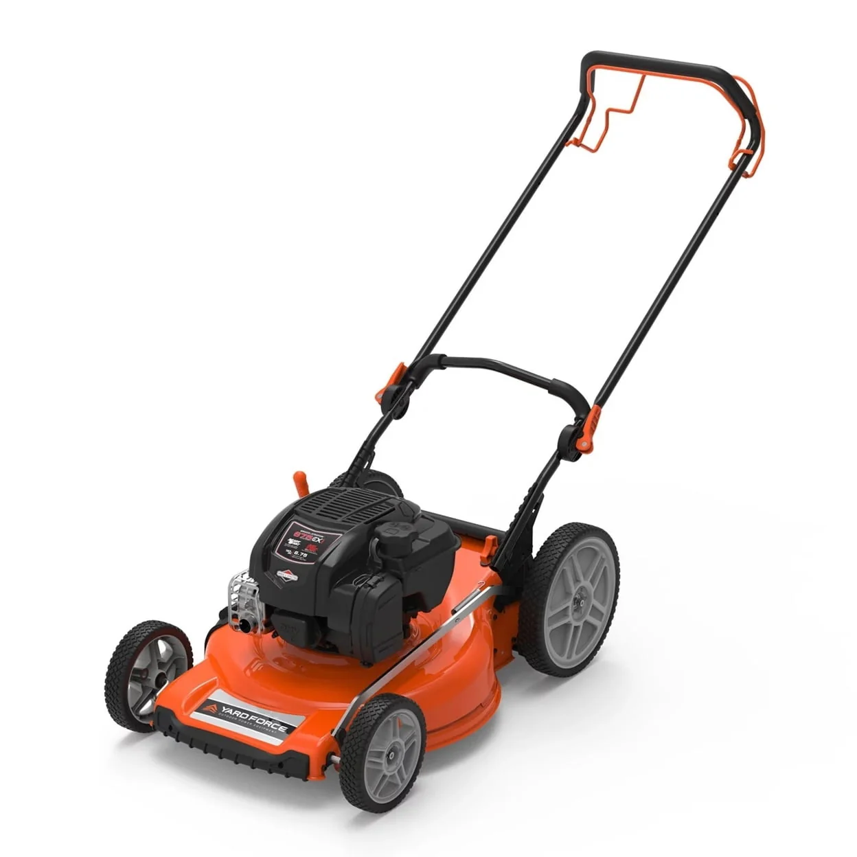 Yard Force Lawn Mower 20 inch 125cc e450 Series Briggs & Stratton Gas Walk Behind with Side-Discharge Cutting System