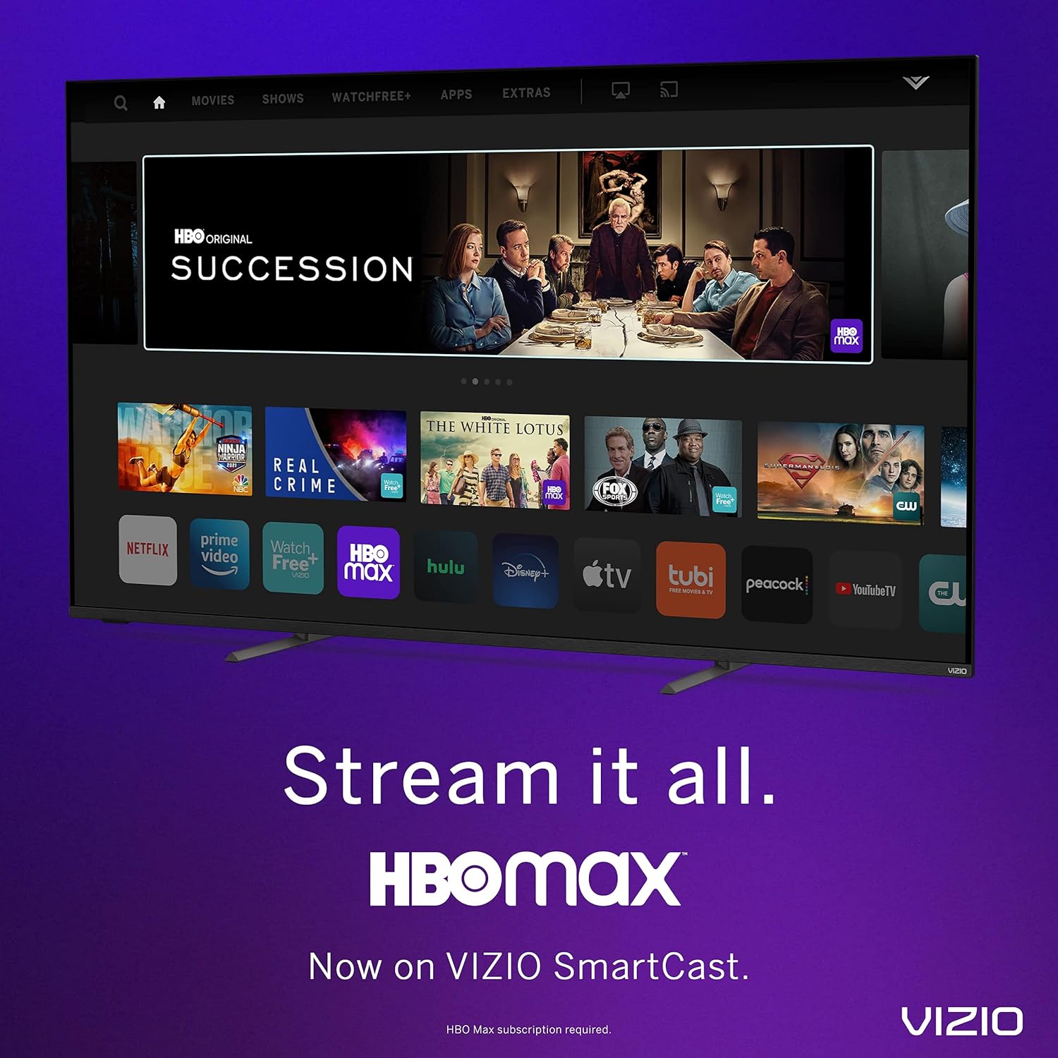 VIZIO 55-Inch V-Series 4K UHD LED HDR Smart TV Apple AirPlay and Chromecast Built-in, Dolby Vision, HDR10+, HDMI 2.1, Auto Game Mode and Low Latency Gaming, V555-J01, 2021 Model (Renewed), 55 inches