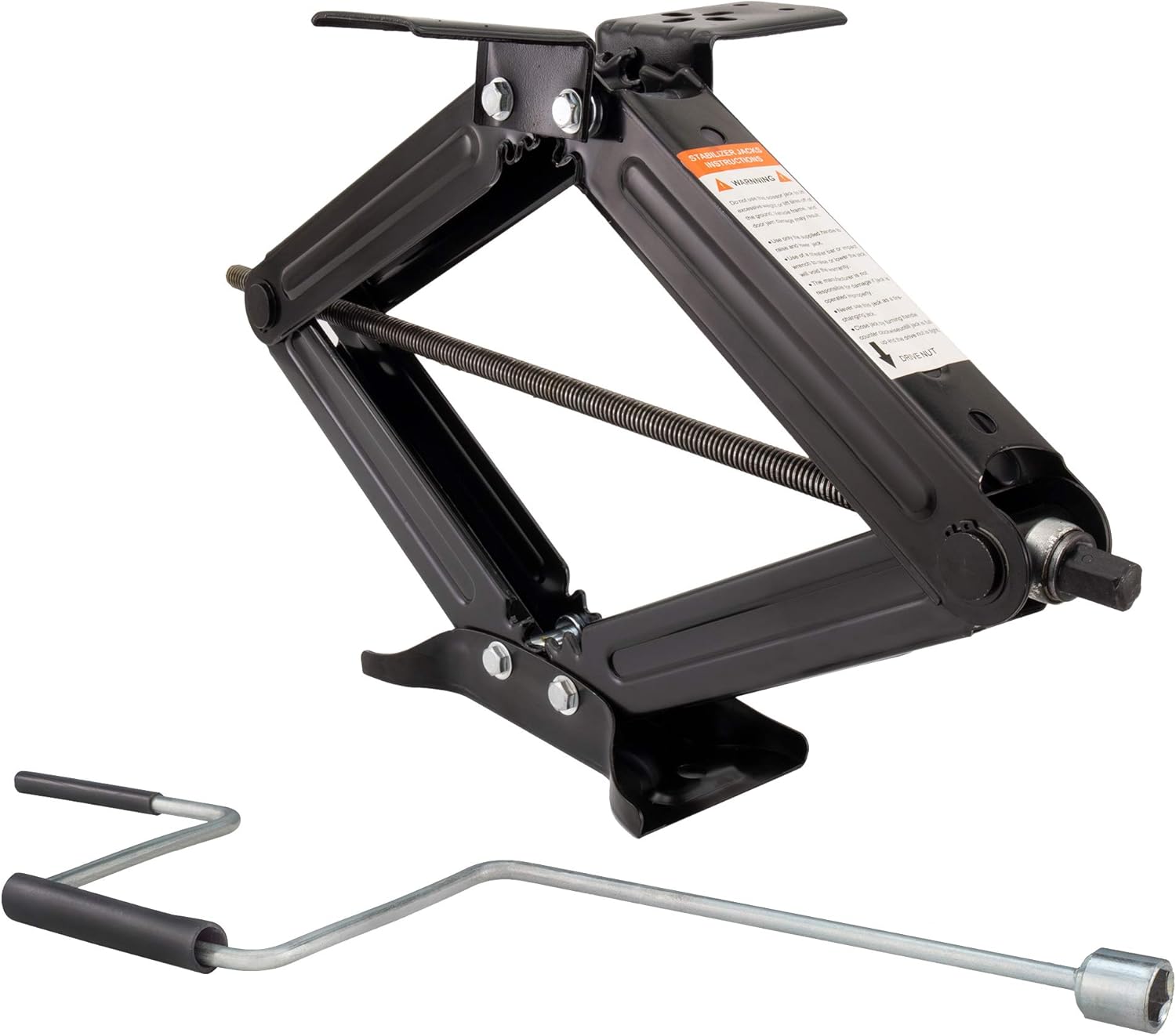 RecPro Set of 4 5000 lb 30" RV Trailer Stabilizer Leveling Scissor Jacks w/Handle (4 Pack)