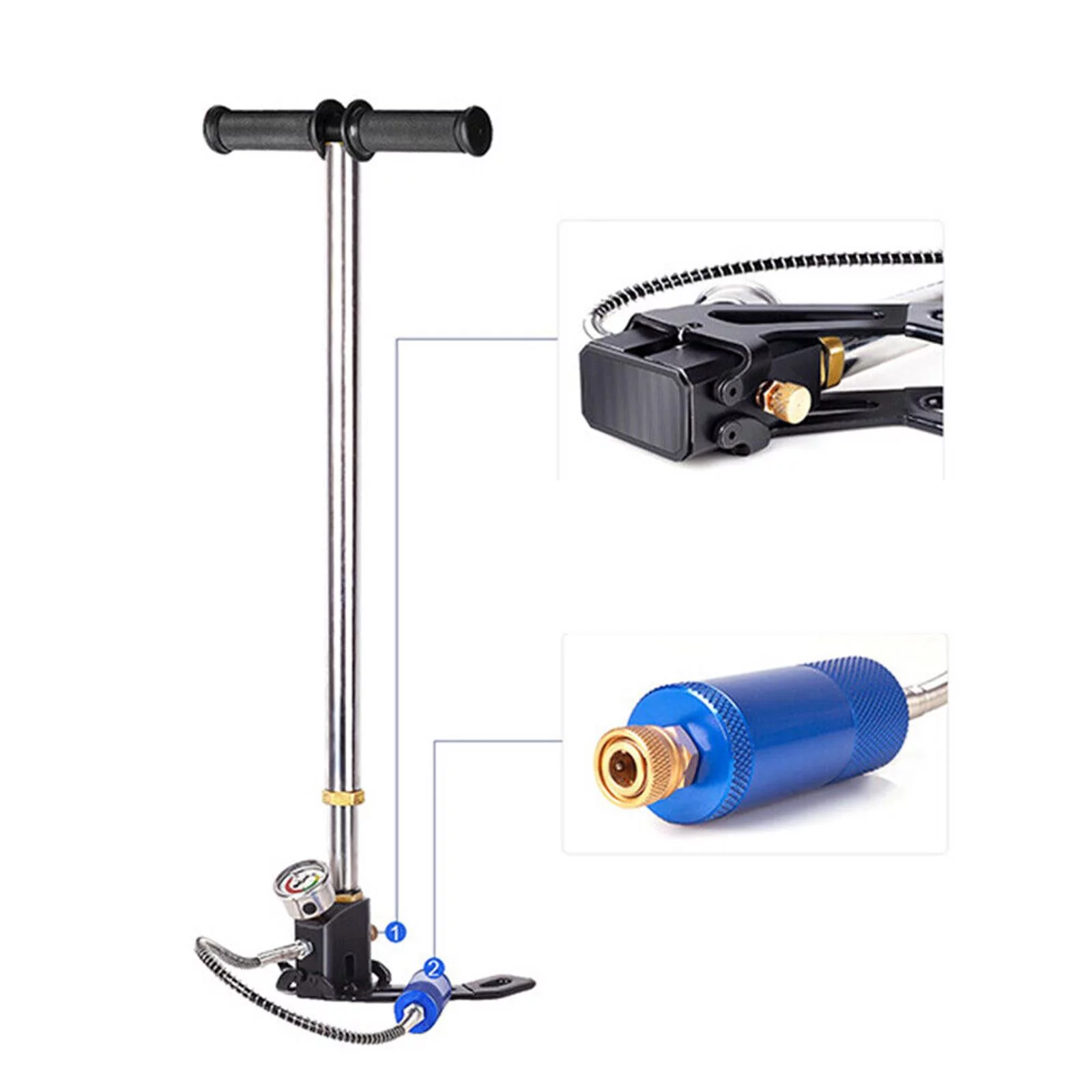 Wuzstar Submersible System Kit Mini Scuba Cylinder Diving Equipment 0.5L Oxygen Cylinder Tank+Pump Snorkeling Breath