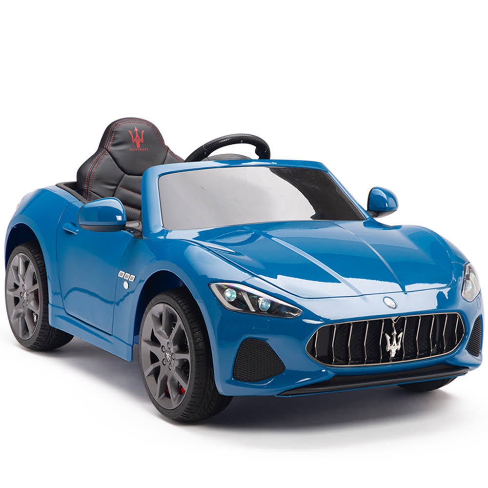 Big Toys Direct Maserati GranCabrio Ride on Car - Kid&s Electric Cars with Remote Control - Blue