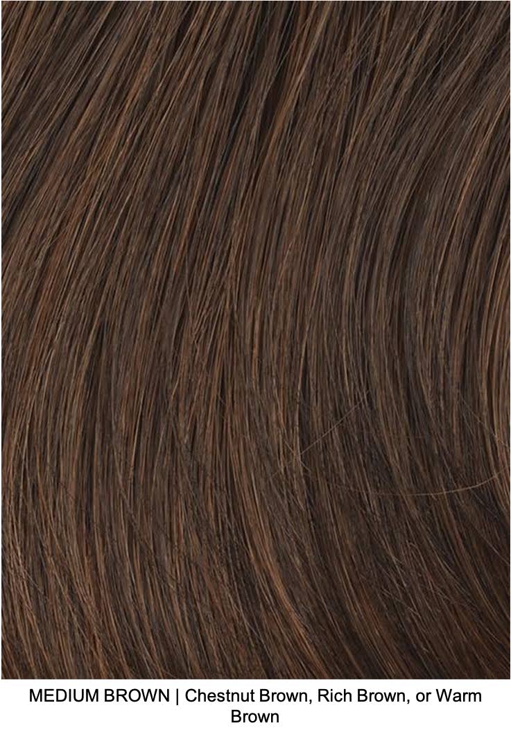 Toni Brattin Stunning Styled Wig, Size Plus, Medium Brown