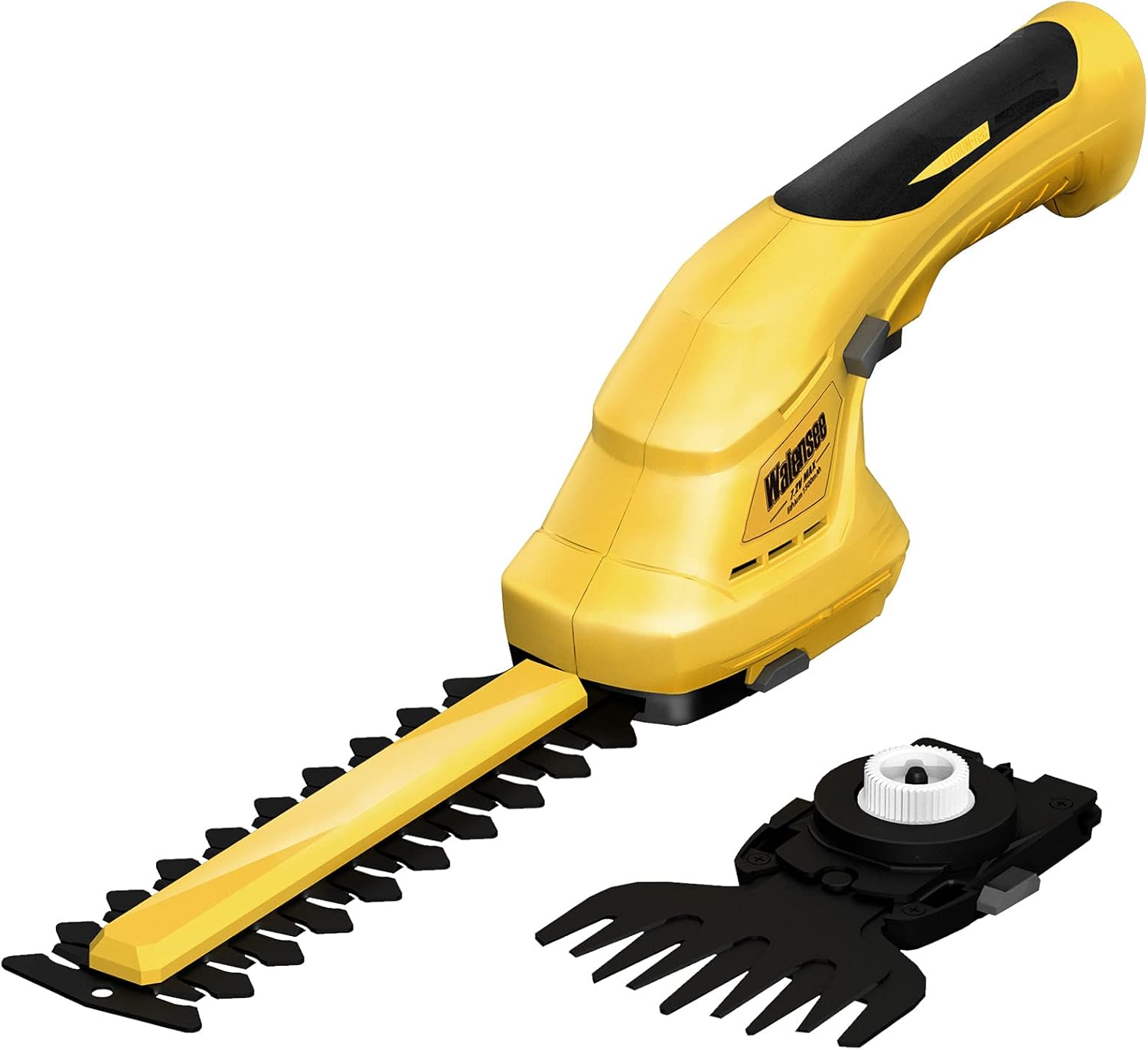 Walensee Cordless Grass Shear & Hedge Trimmer – 7.2V Electric Shrubbery Trimmer 2 in 1 Handheld Hedge Cutter/Grass Trimmer/Hedge Clipper Rechargeable Battery and Fast Charger Included for Garden, Lawn Pack of 2
