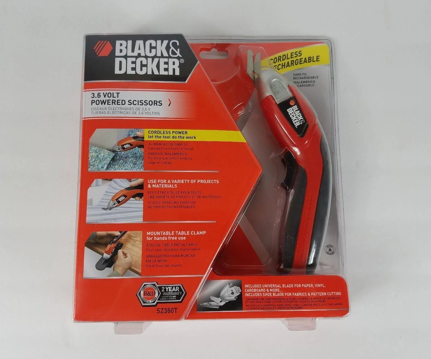 Black u0026 Decker Sz360 3.6-Volt NiCad Cordless Power Scissors