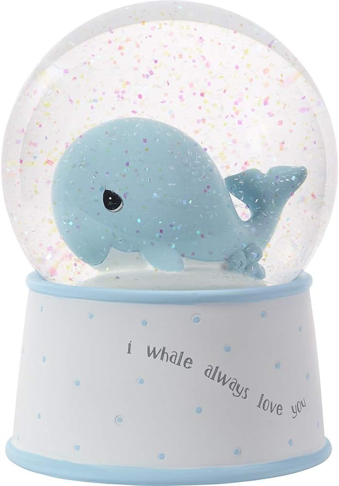 Precious Moments Mightier Than The Waves Musical Snow Globe, One Size, Multicolor