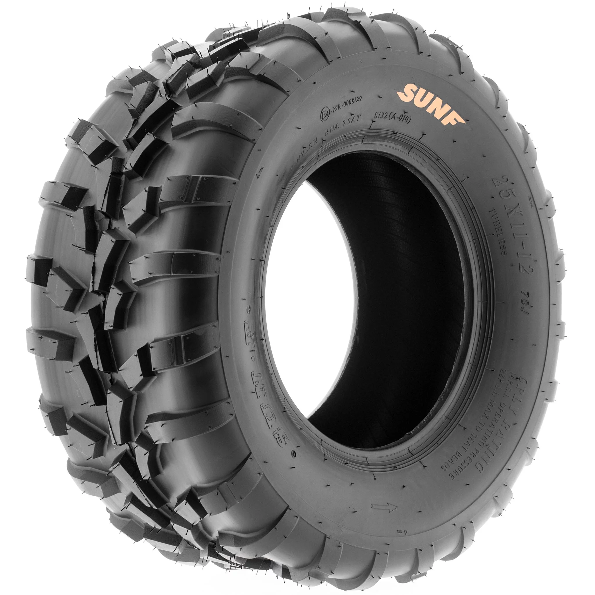SunF All Trail ATV UTV Tires 25x11-10 6 PR A010 (Pair of 2)