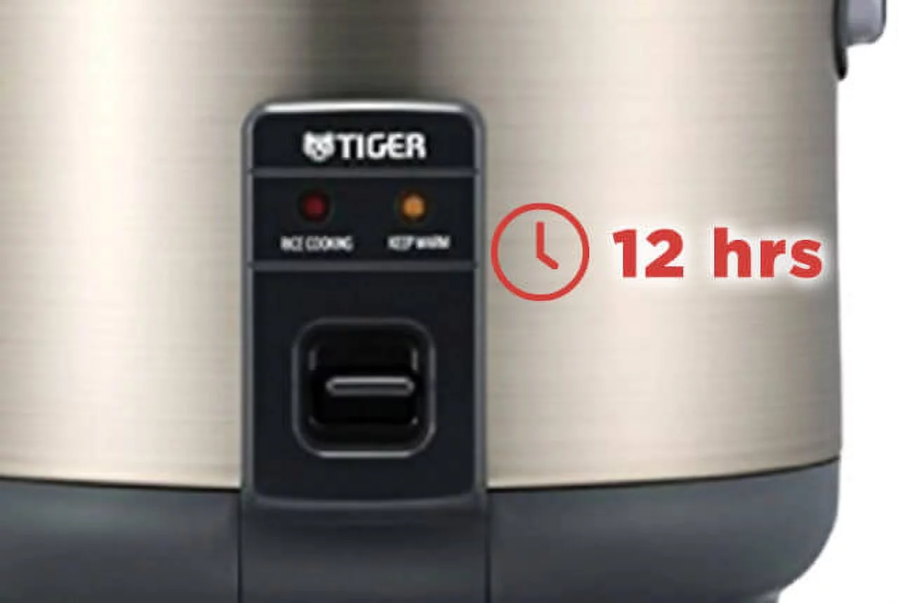 Tiger JNP-S10U-HU 5.5-Cup (Uncooked) Rice Cooker and Warmer, Stainless Steel Gray
