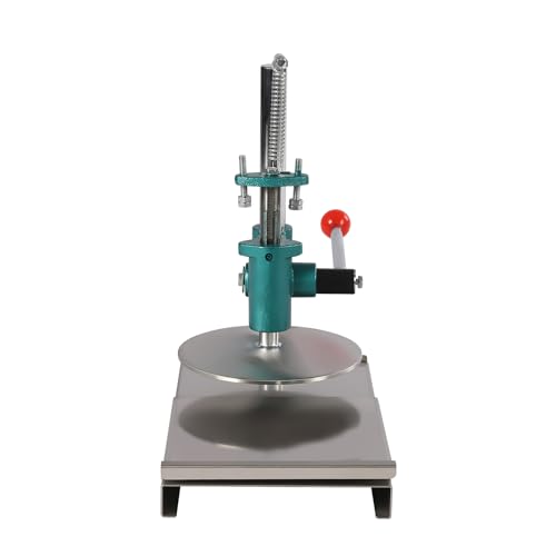 Manual Dough Press Machine Stainless Steel Dough Pizza Presser Large Press Plate Dough Flattening Machine for Pies Pizza Pastry Bread Maker, Home Commercial Use, Thickness Adjustable