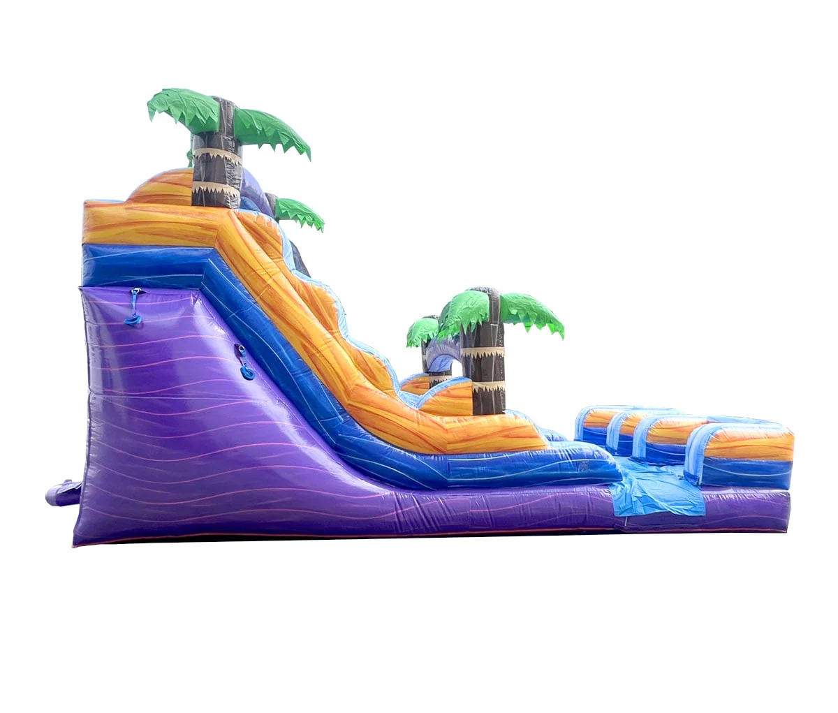 TentandTable Commercial Inflatable Water Slide, Rainbow Double Lane with Blower, 13'