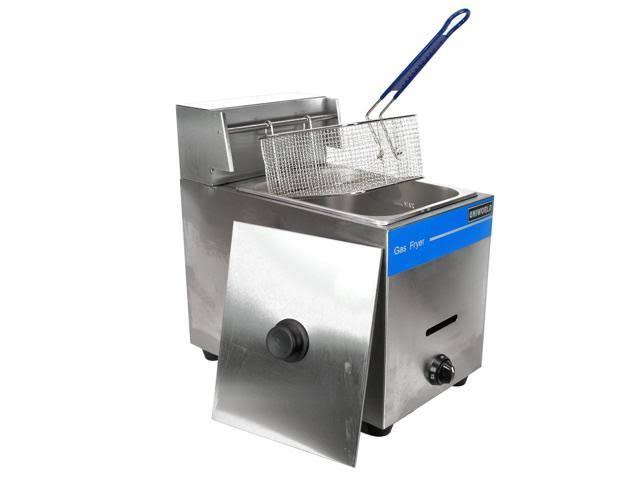 Uniworld UGF-71 Single Basket Liquid Propane Deep Fryer - Stainless Steel