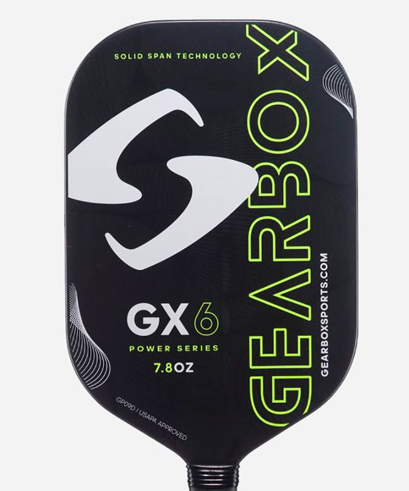 Gearbox GX6 Power 7.8oz Neon Yellow Pickleball Paddle