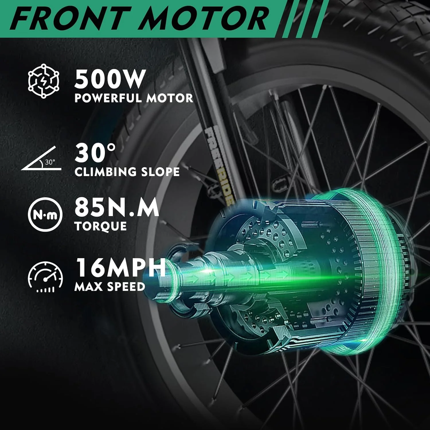 MOONCOOL Electric Tricycle for Adults, 20" x 4.0 Fat Tire Electric Trike, 7 Speed 750W Motorized 3 Wheel Electric Bicycle with Front & Rear Basket Basket, Suspension Fork - Curated Treasures Market