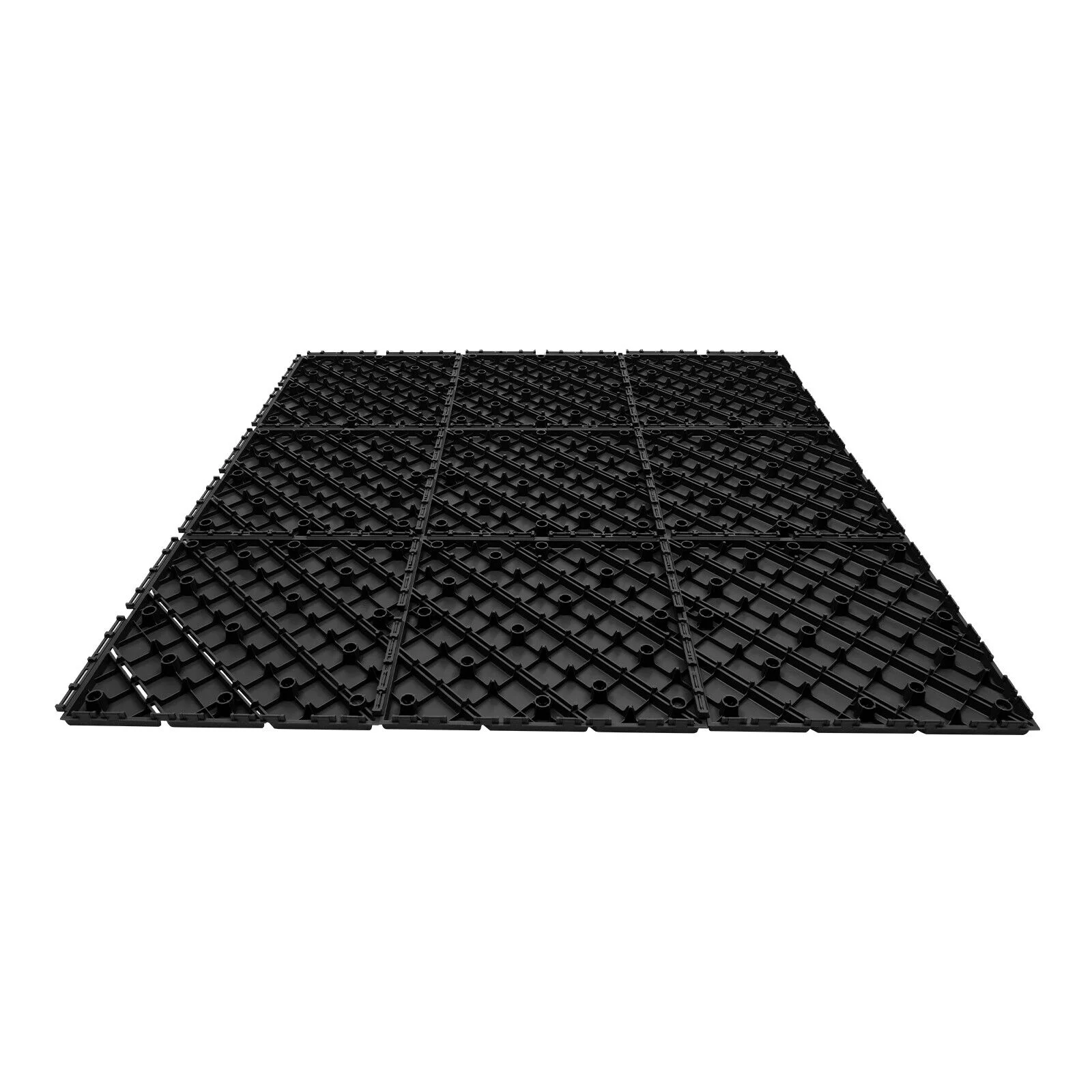 Modern 36PCS Interlocking Deck Tiles Floor Mount Plastic Composite Patio Deck Tiles 12”x12”