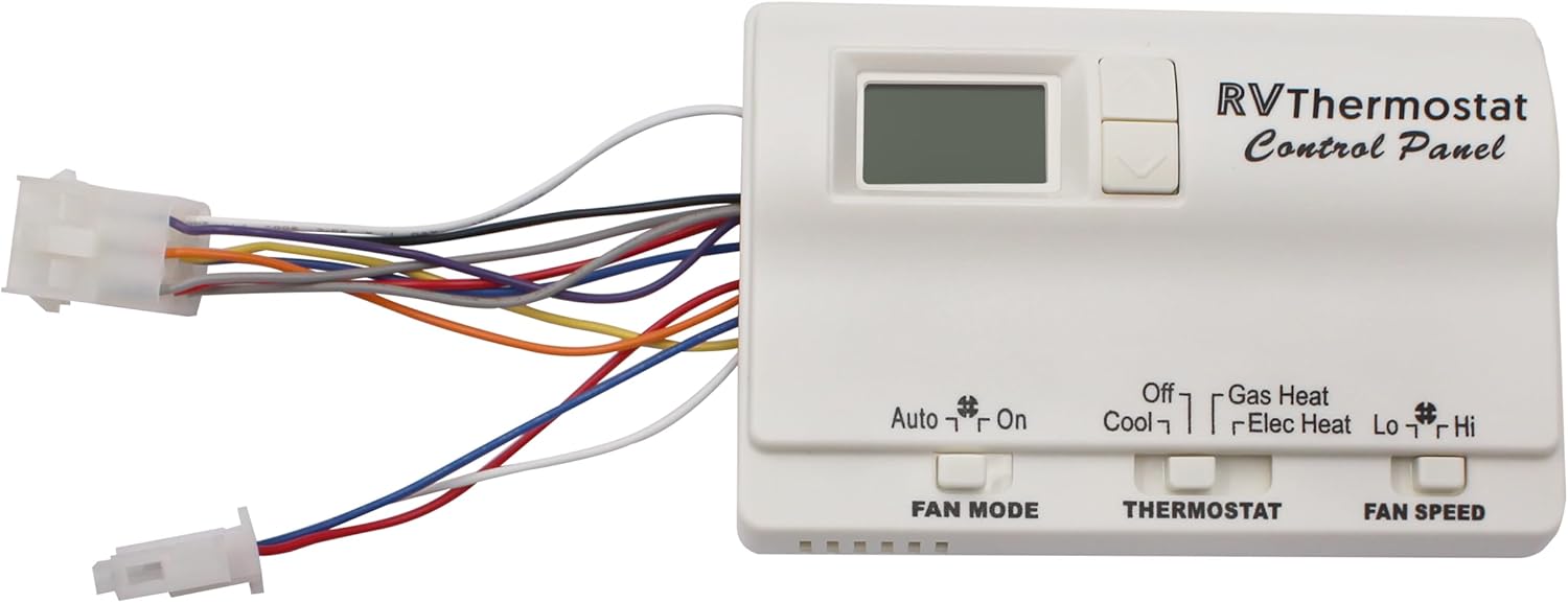 6536A3351 Compatible with Coleman-Mach,Two-Stage Digital Thermostat for Heat Pump & Gas Furnace,Wall-Mounted, White