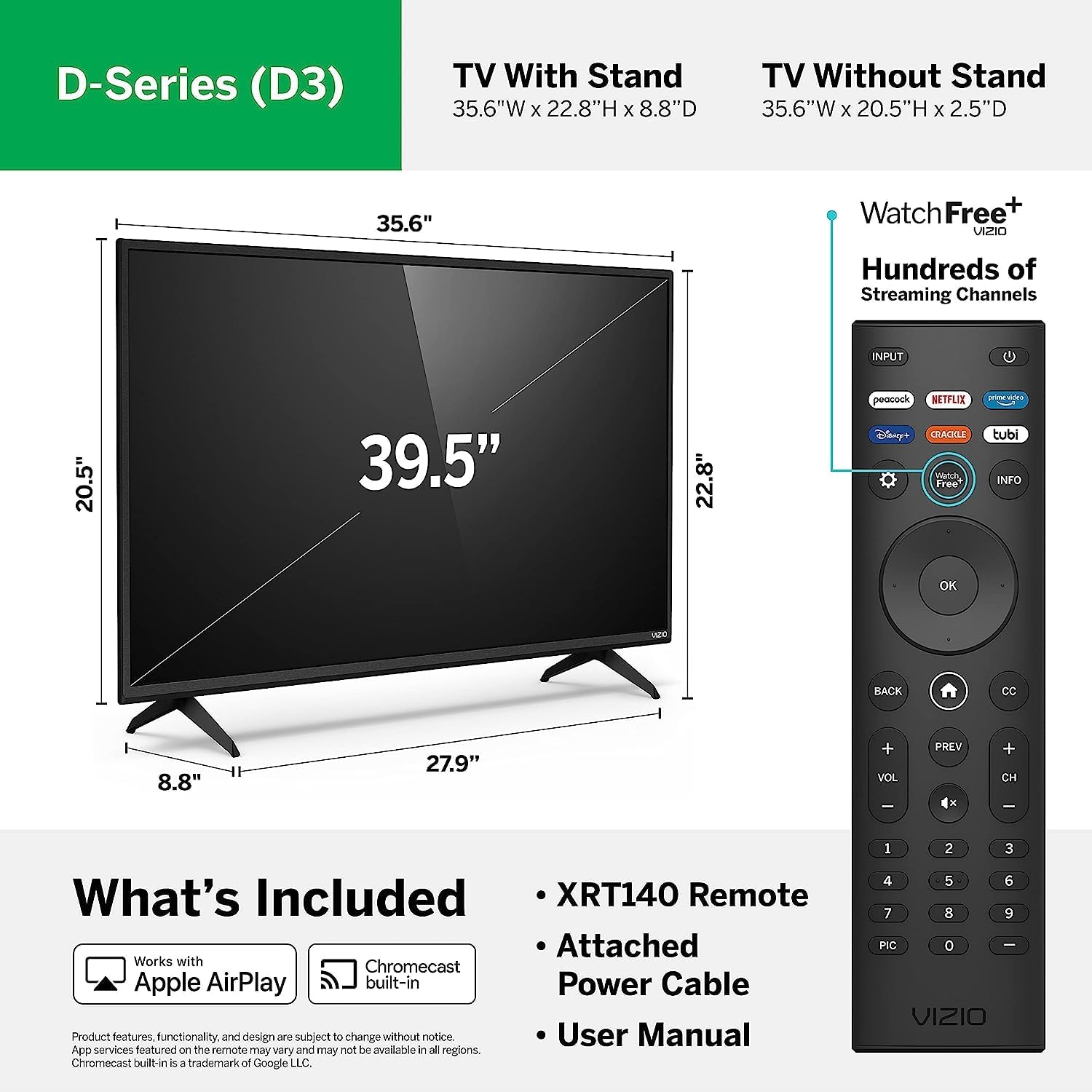 Vizio D43-D2 43" Smart LCD TV