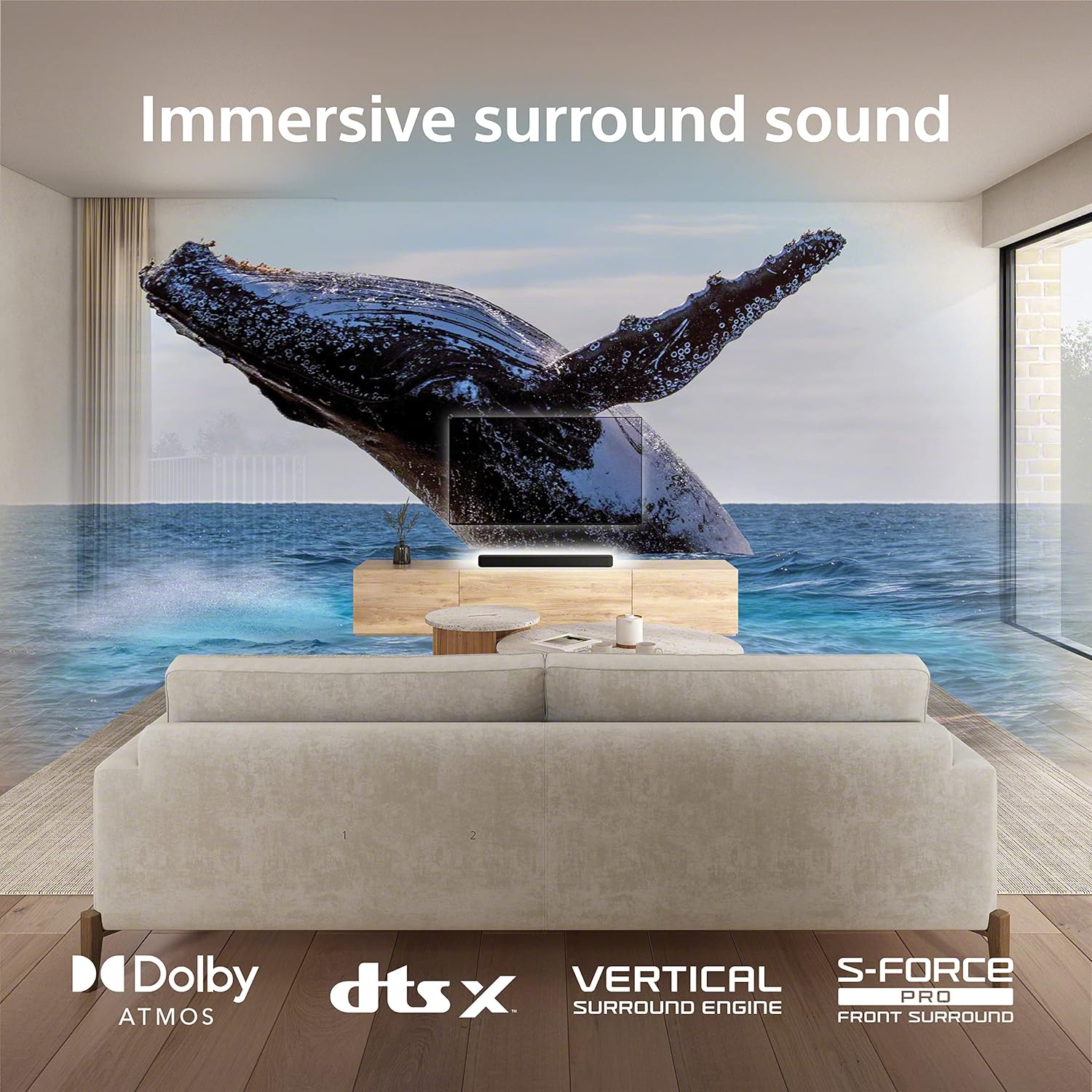 Sony 55 Inch 4K Ultra HD TV BRAVIA 3 LED Smart Google TV with Dolby Vision HDR and Exclusive Features for Playstation®5 (K-55S30), 2024 Model HT-S2000 Compact 3.1 Ch Dolby Atmos Sound Bar.