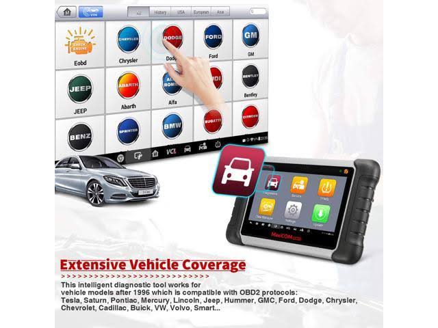 Autel MaxiCOM MK808TS TPMS Tool OBD2 Car Diagnostic Scanner with Full TPMS Service and Multiple Reset Services