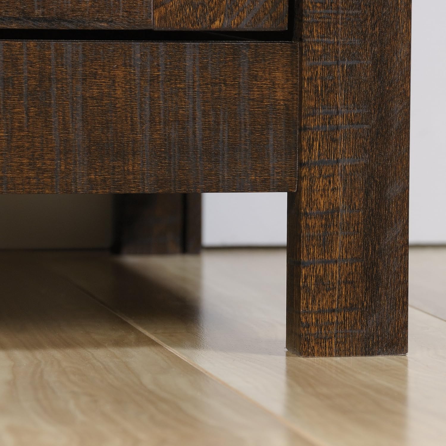 Sauder Storage Cabinet, Rustic Walnut finish