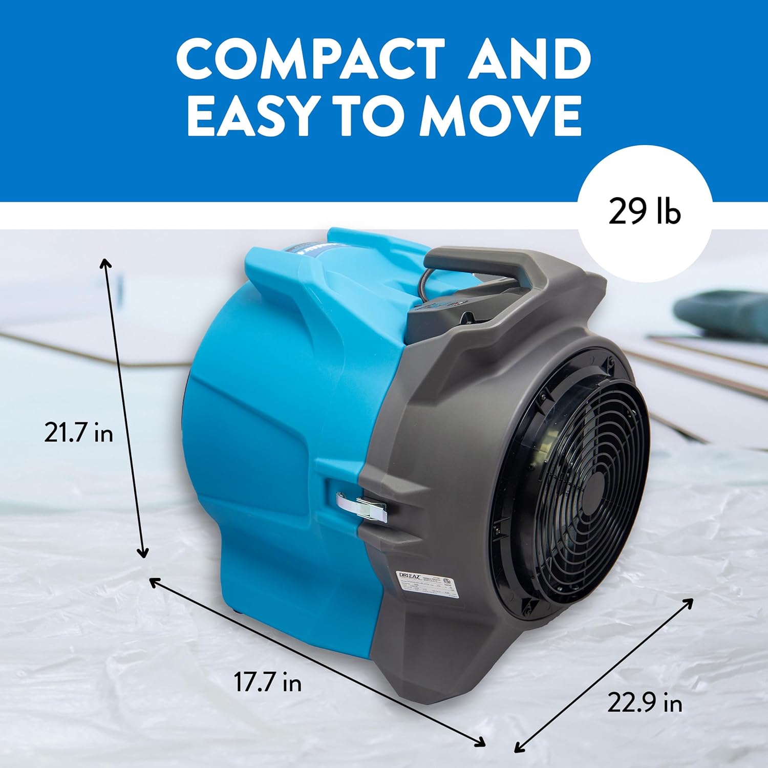 Dri-Eaz DefendAir HEPA 400 Air Scrubber, Air Filtration System, Up to 400 CFM