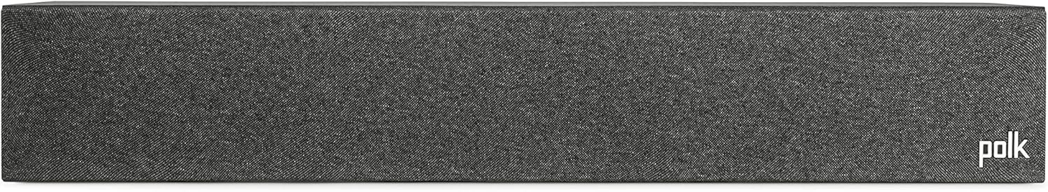 Polk Monitor XT35 Slim Center Channel Speaker - Hi-Res Audio Certified, Dolby Atmos & DTS:X Compatible, 1" Terylene Tweeter & Four 3" Dynamically Balanced Woofer, Wall-Mountable, Midnight Black
