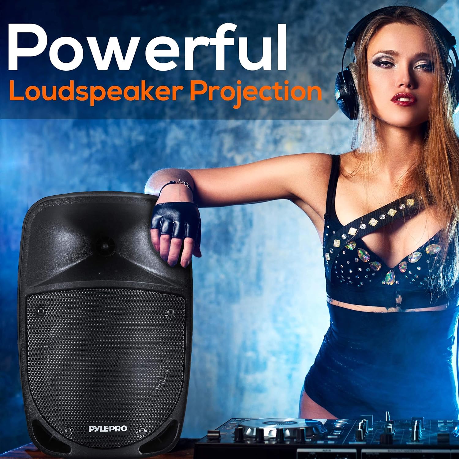 1200W Portable Bluetooth PA Speaker - 12’’ Subwoofer, LED Battery Indicator Lights W/Built-In Rechargeable Battery, MP3/USB/SD Card Reader, and UHF Wireless Microphone - Pyle PSBT125A