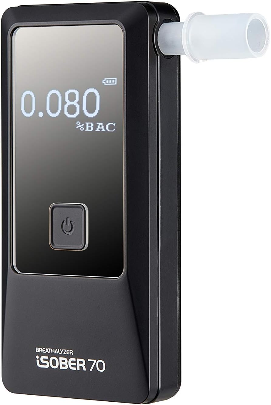 70 Premium Breathalyzer | DOT/NHTSA's Evidential Model Specification Compliant | Suracell FuelCell Sensor Technology Installed