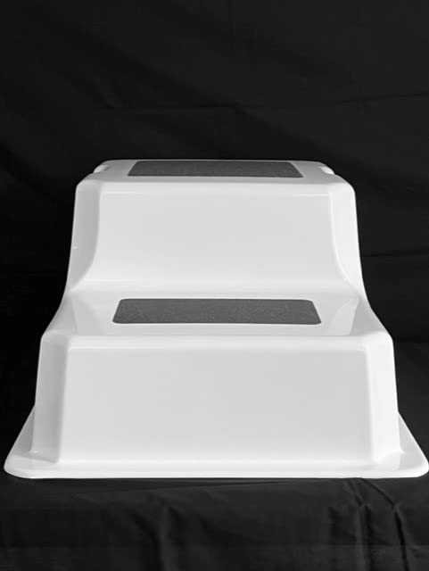 Double Dock Steps, Boat Boarding Steps, Heavy Duty, Non-Skid Grip, 35" x 24" x 17", Made in USA