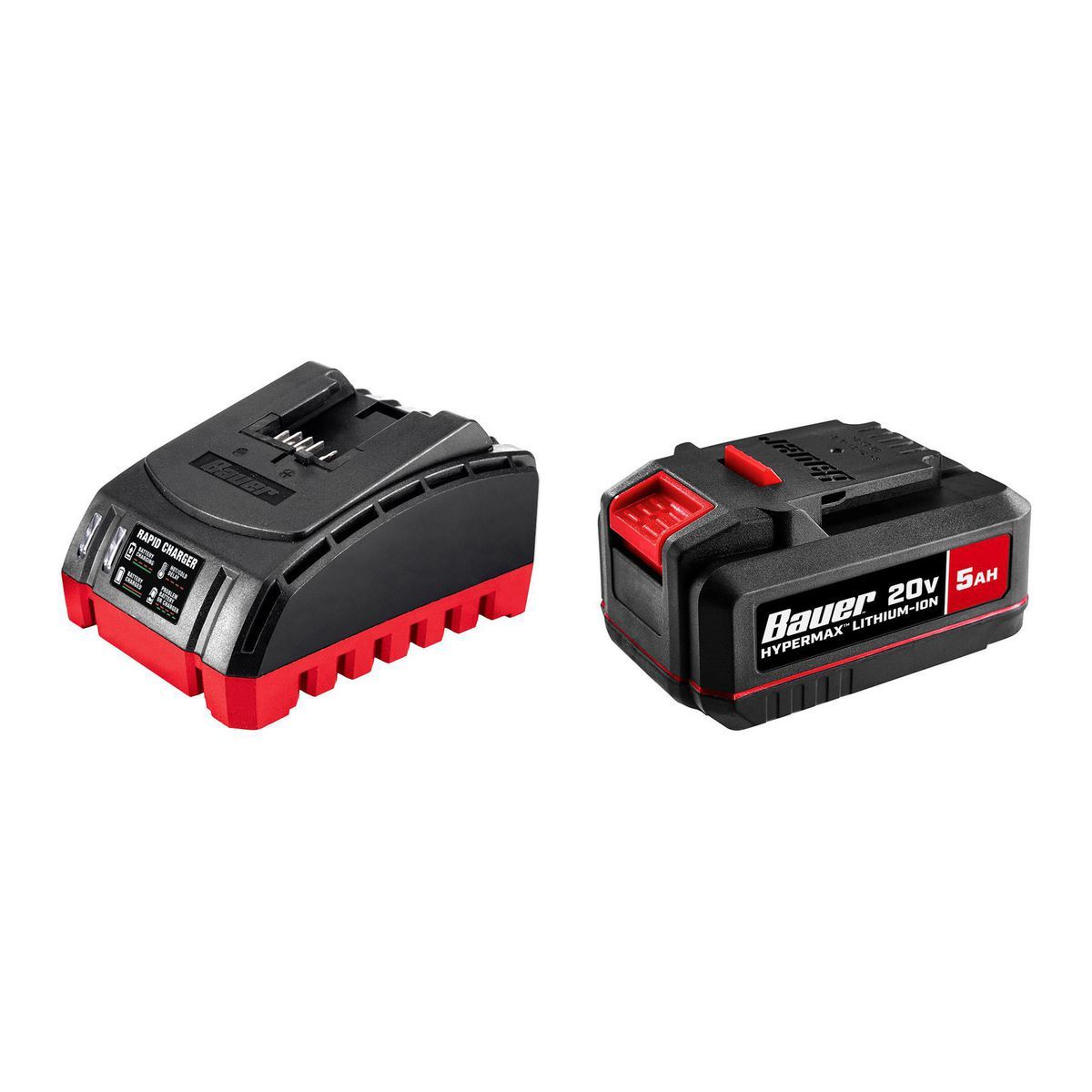 BAUER 20V 5 Ah Lithium-Ion Battery and Charger Starter Kit