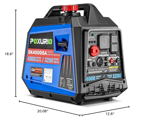 4000 Watt Inverter Generator, 120V Gas Powered Generator Super Quiet, RV Ready/EPA for RV, Camping and Home