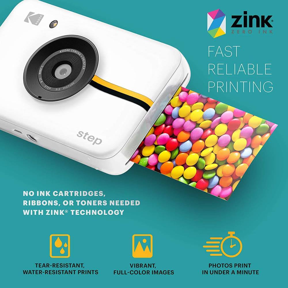 Kodak Step Instant Print Camera (White)