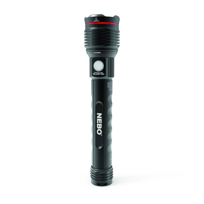 Nebo 3005074 Redline Blast RC 3200 Lumens Black LED Rechargeable Flashlight 18650 Battery - Megean
