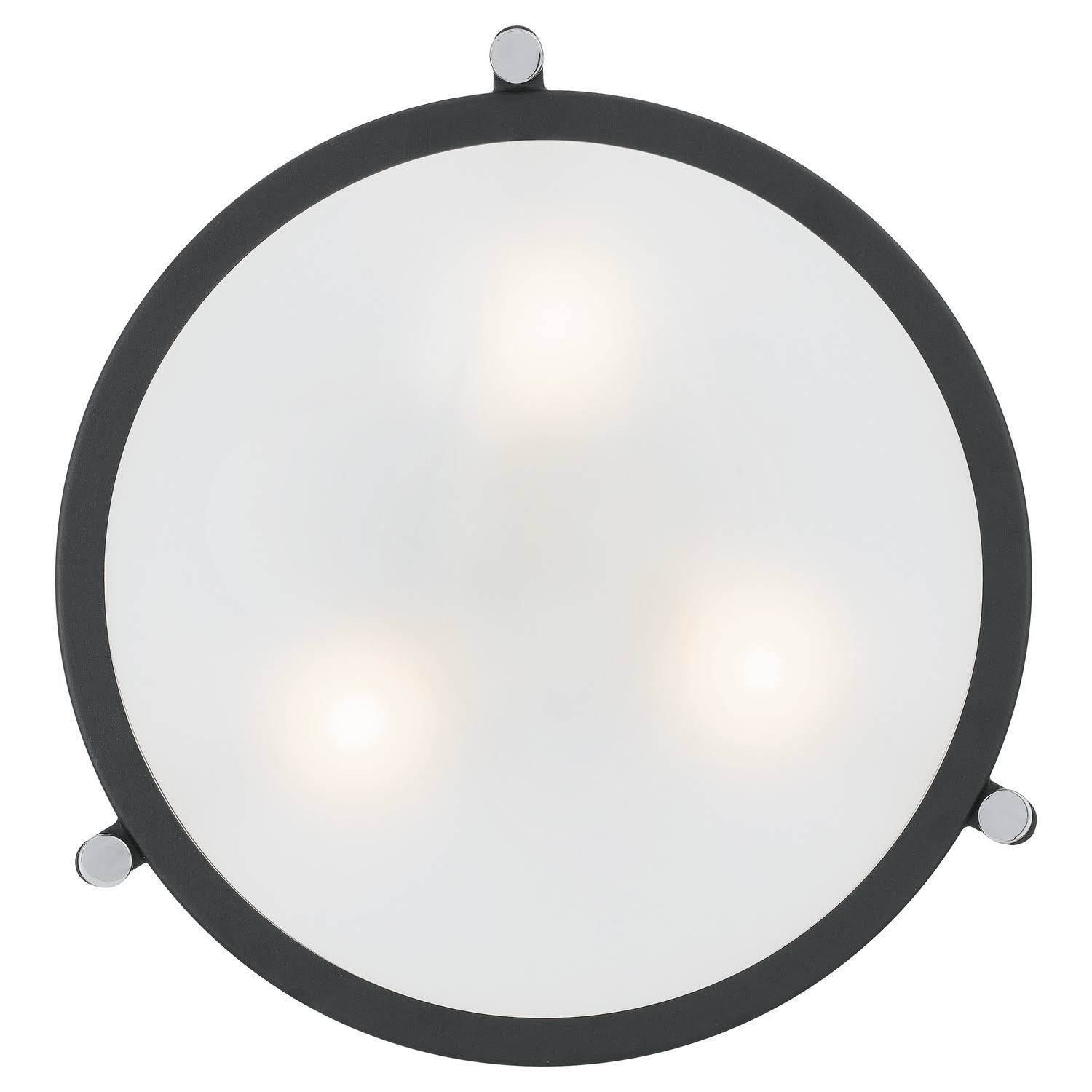 Quoizel Calvary 3-Light Semi-Flush Mount - Earth Black - QF1715EK