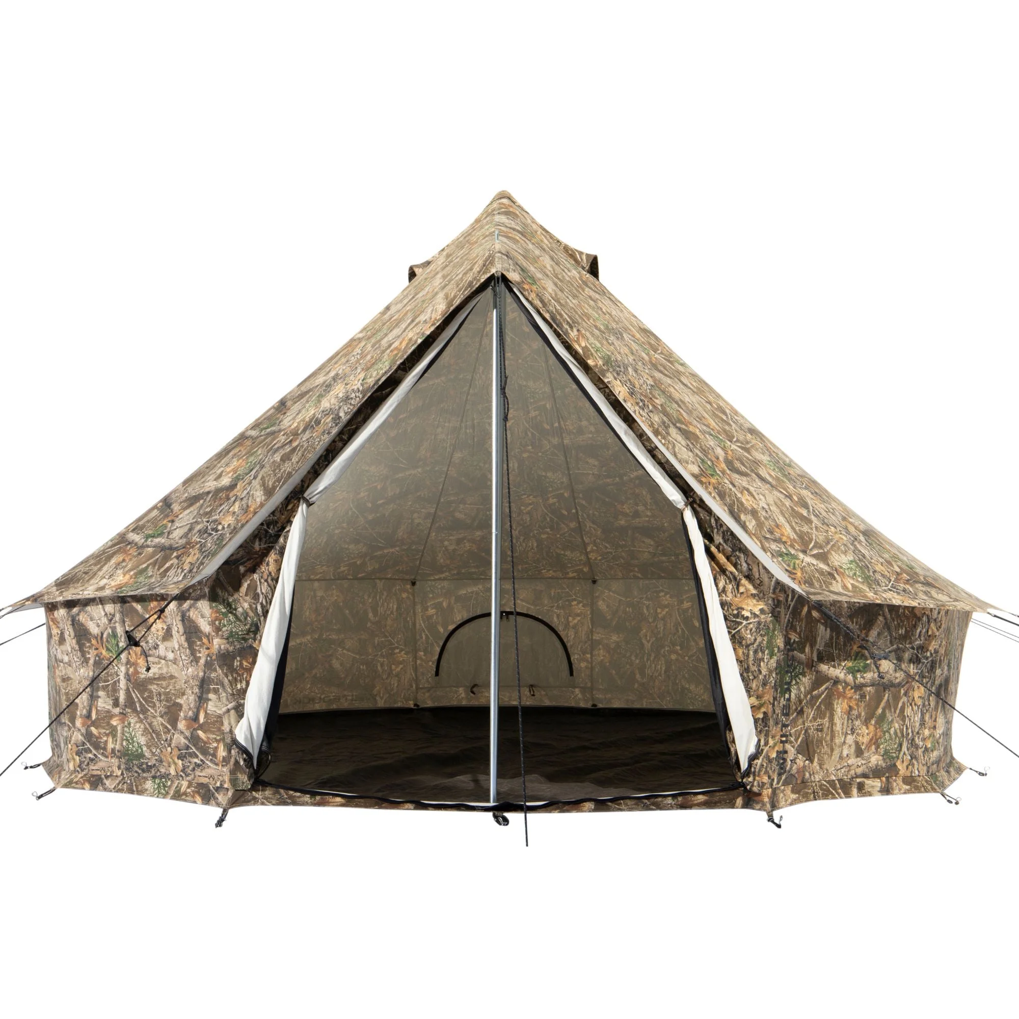 WHITEDUCK Regatta Canvas Bell Tent w/Stove Jack, Sandstone Beige, 13', Water Repellent 4-Season Camp